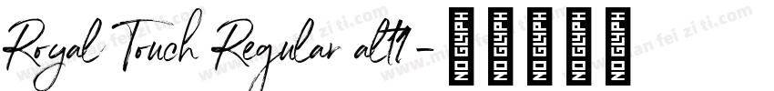 Royal Touch Regular alt1字体转换